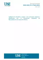 UNE-CEN/TS 17500:2021
