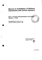 API RP 550-1-1-1986