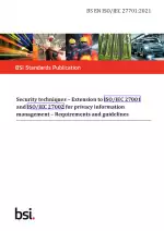 BS EN ISO/IEC 27701:2021