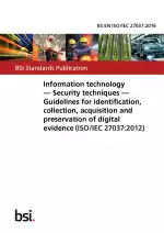BS EN ISO/IEC 27037:2016