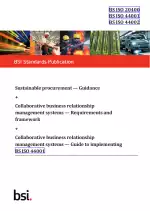 BS ISO 20400:2017 + BS ISO 44001:2017 + BS ISO 44002:2019