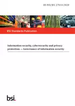 BS ISO/IEC 27014:2020