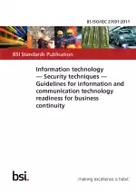BS ISO/IEC 27031:2011