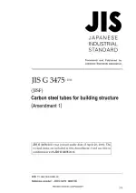 JIS G 3475:2014/Amendment 1:2016