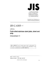 JIS G 4305:2012/Amendment 1:2015