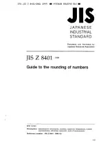 JIS Z 8401:1999
