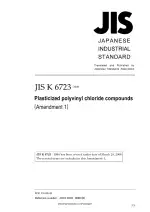JIS K 6723:1995/Amendment 1:2006