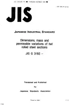 JIS G 3192:1994