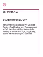 UL 61215-1-4:2021