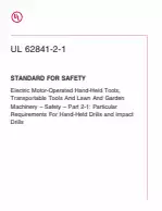 UL 62841-2-1:2018